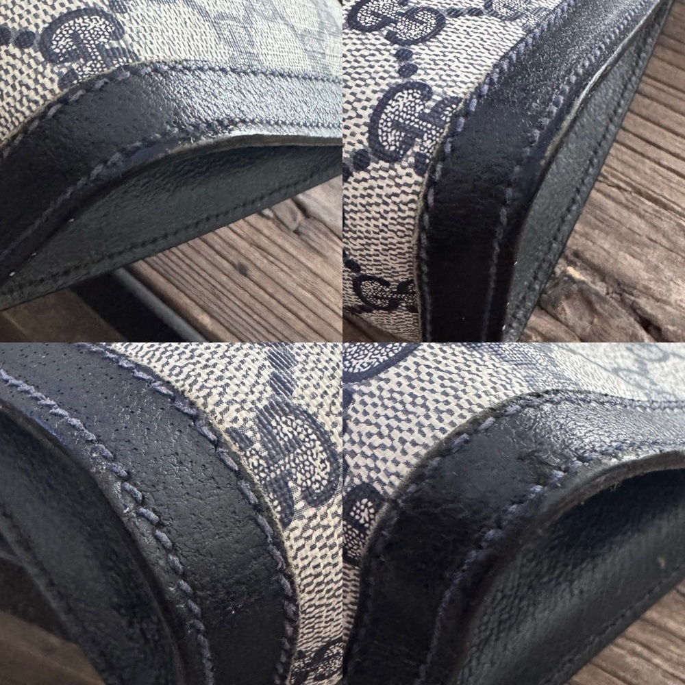 Gucci GG monogram Navy Blue clutch bag - Picture 9 of 13